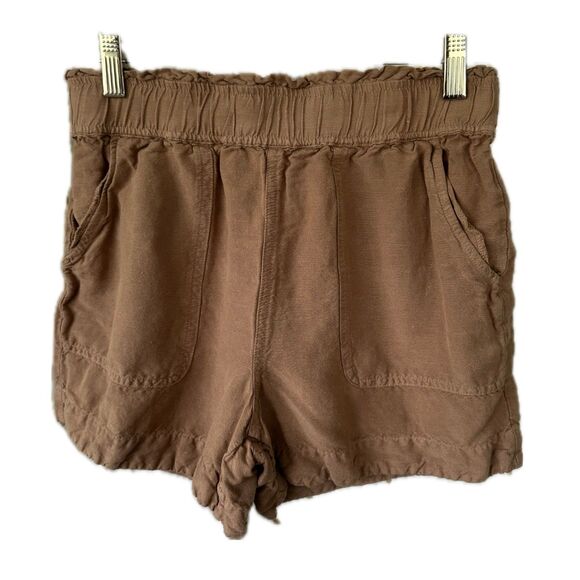Cookies Clothing Co. Hawaii Linen Blend Large Elastic Waistband Pull On Shorts S - Picture 1 of 7